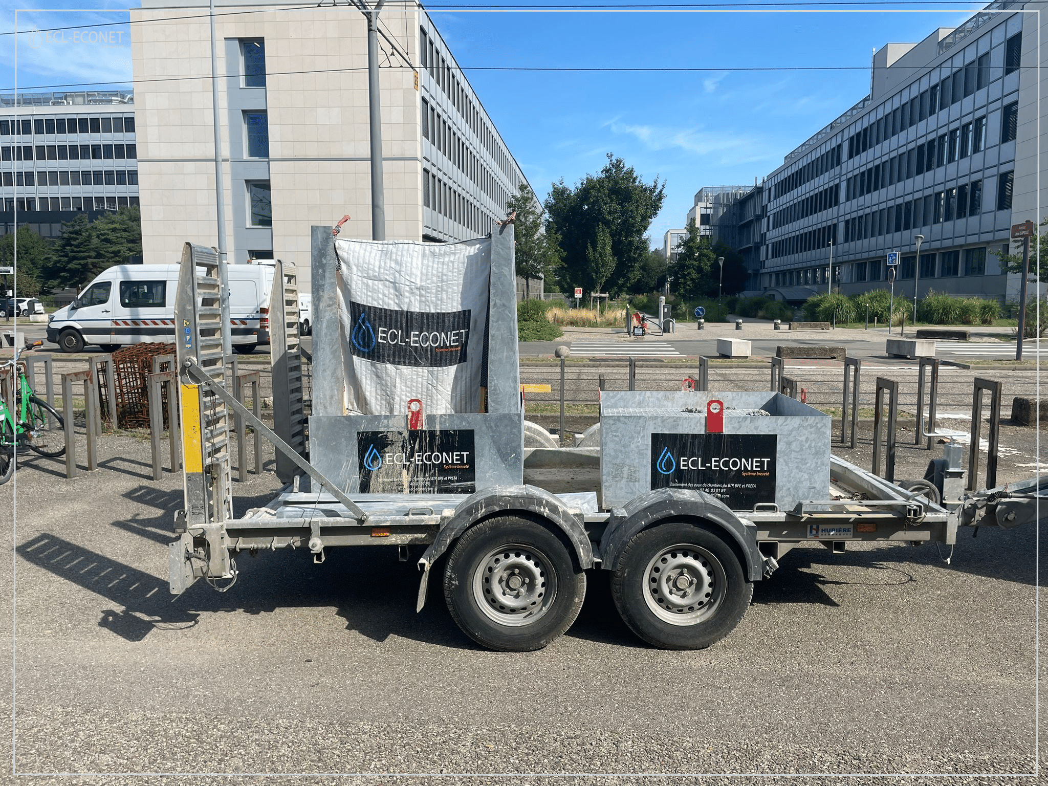 Traitement eau béton désactivé chantier